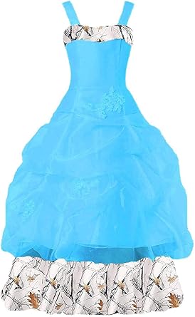 camouflage flower girl dresses