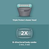 PHILIPS Body Groomer 3000 Series BG3480/15 Trimmer 80 Min 100% Showerproof view 3