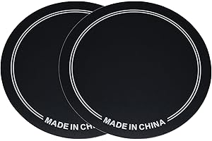 Surf turtle 2 PCS Single Pedal Patch,Self-Adhesive Drumhead Patch Protector for Kick Drum Percussion Accessories,Black