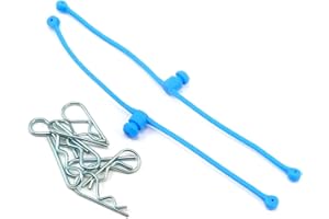 DU-BRO Dubro Products DUB2249 2249 Body Klip Retainers Blue (2)