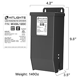 HitLights 300 Watt Dimmable Driver, Magnetic LED