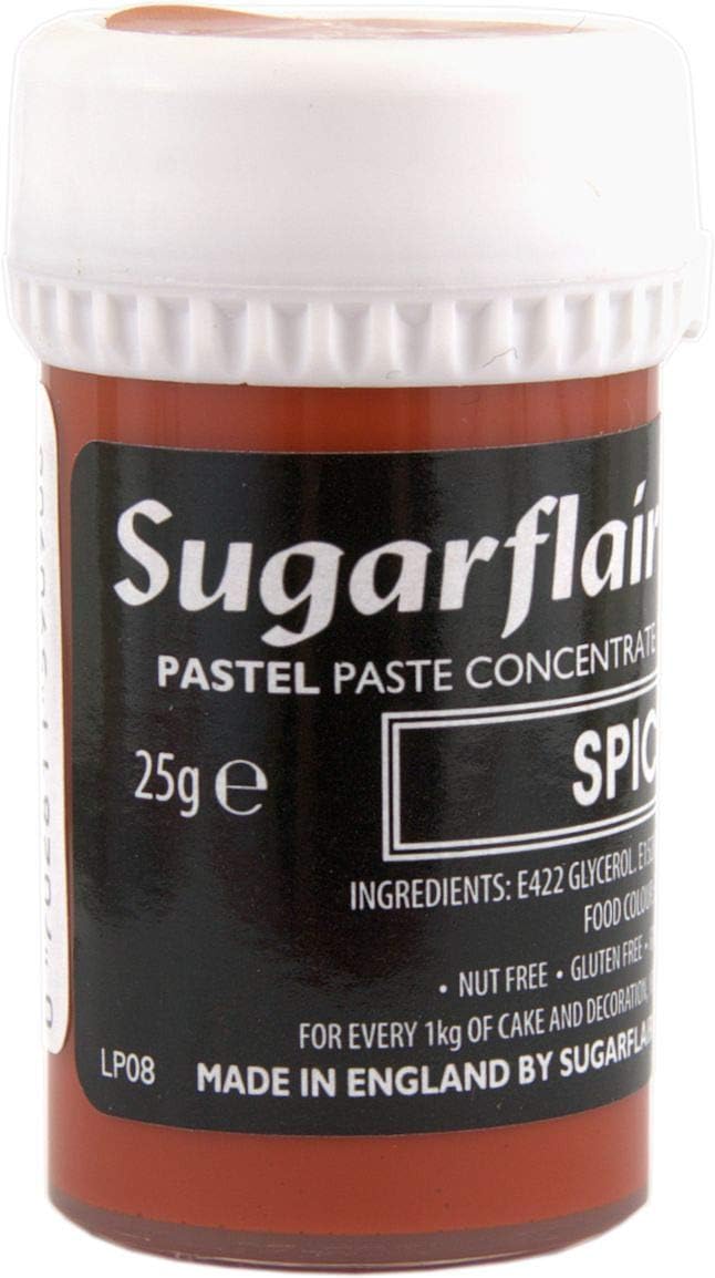 Sugarflair Pastel Spice Red Food Colouring Paste 25g, Concentrated Paste Food Dye for Cake Decorating Fondant, Buttercream - Image 3