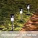 SUNNEST Solar Garden Lights Outdoor 12Pack Stainless Steel Solar Pathway Lights, Outdoor Landscape Lighting for Lawn/Patio/Yard/Walkway/Driveway SG-T9285