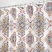 mDesign Decorative Paisley Damask Print - Easy Care Fabric Shower Curtain with Reinforced Buttonholes, for Bathroom Showers, Stalls and Bathtubs, Machine Washable - 72" x 72" - Multicolor