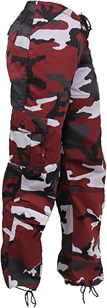 red camo cargo pants womens