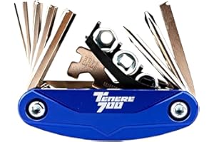 Fit for Yamahaa TENERE 700 XTZ700 Tenere700 T7 World Fit for Raid 2019-2025 Motorcycle Multi Tool Repair Screw Driver Set(Blu