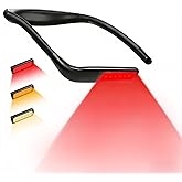 Finezeal 630nm Red Neck Reading Light - Zero Blue Light, Rechargeable Dimmable Portable LED Red Neck Book Lamp for Reading, Crafts, Knitting, Crochet at Night, Ideal Gift for Readers and Craft Lovers