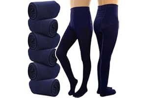 ToBeInStyle Girl’s Pack of 6 Classic Pull-On Assorted Warm Winter Tights