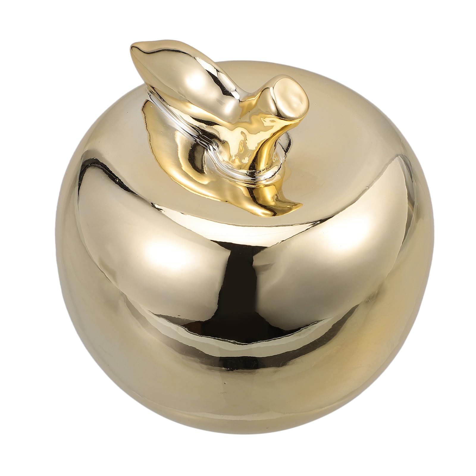 Gatuida Ornament, Ceramic Apple Collectible Figurines Fruit Decor Realistic Sculpture for Home Decor Holiday Display Easter Decorations