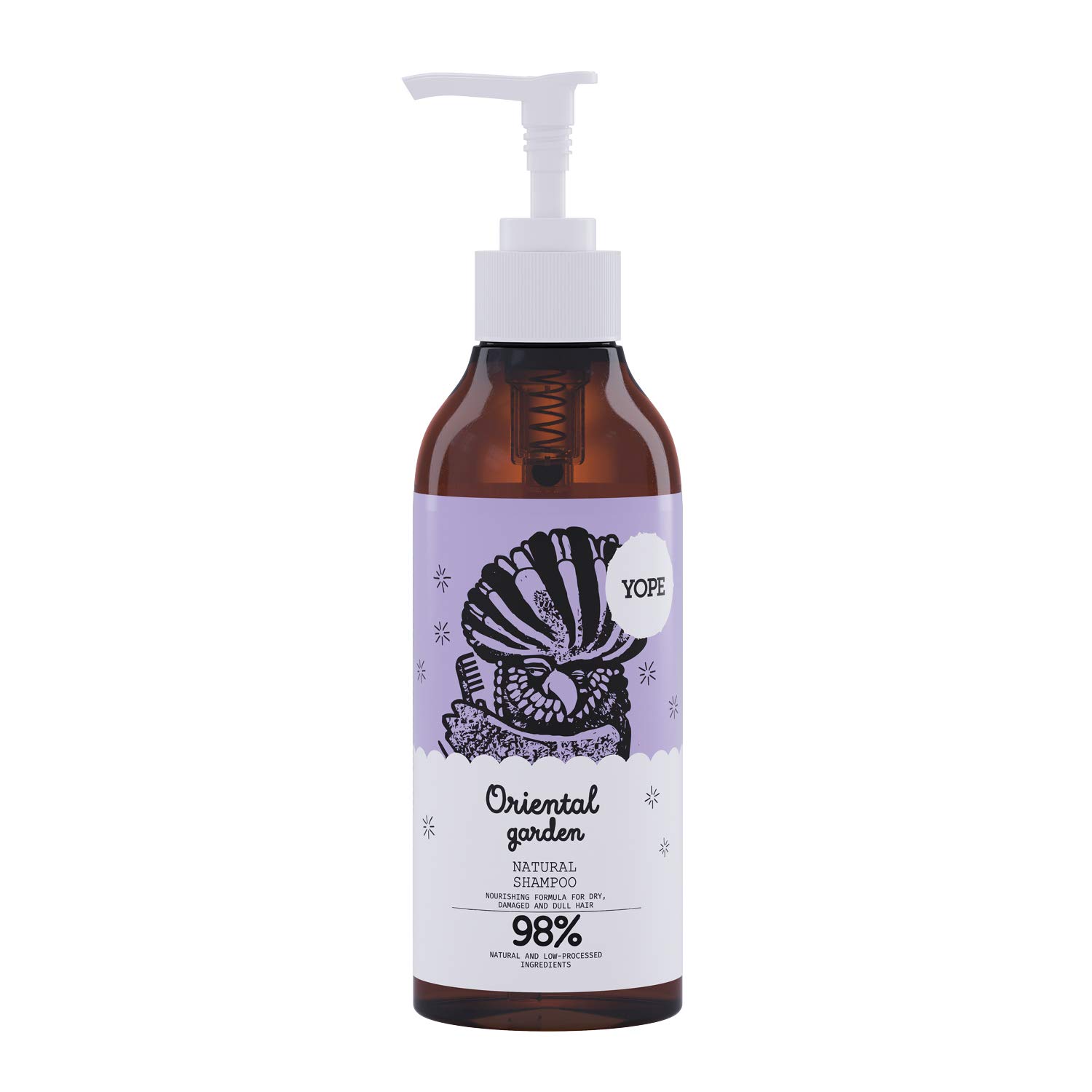 Yope Natural Shampoo Oriental Garden Natural Ingredients Nourishing Moisturizing Vegan Paraben Free SLS Free Cruelty Free 300 Milliliters (Oriental Garden, Shampoo)
