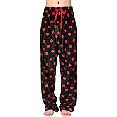 Women's Plush Fuzzy Pajama Pants Warm Cozy Pj Bottoms Drawstring Lounge Pants Fleece Sweatpants Fluffy Sleepwear