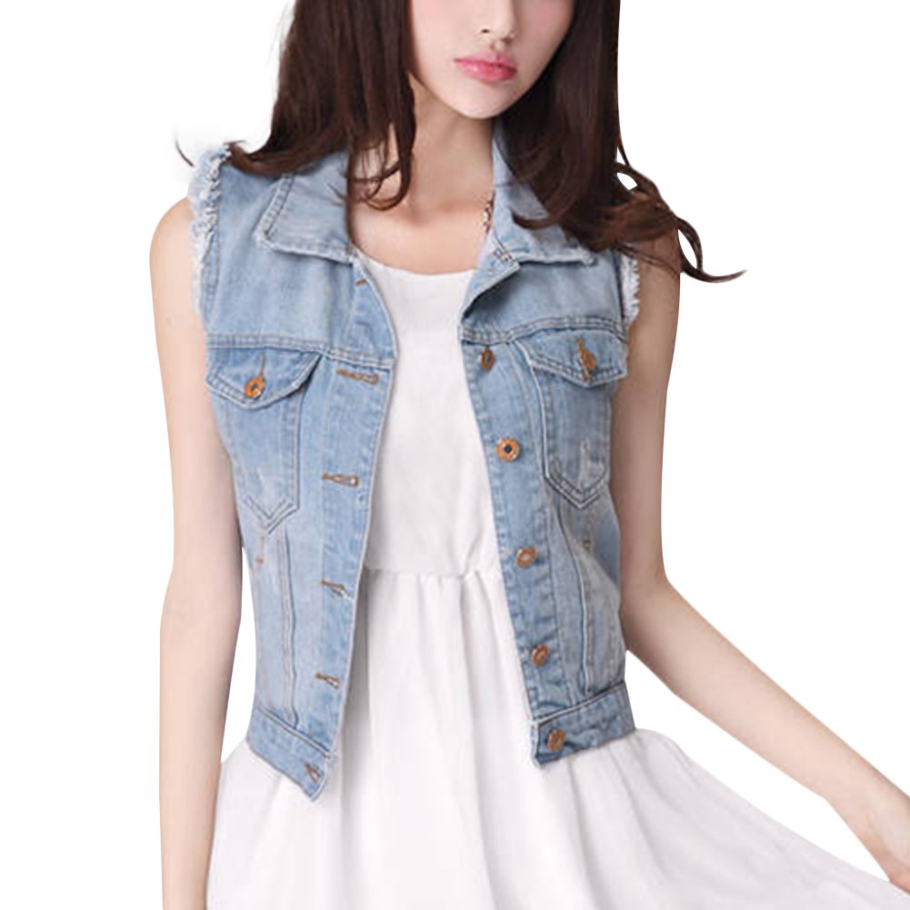 jean vest for girl