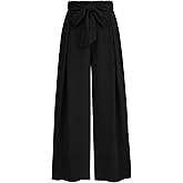 PRETTYGARDEN Women's Wide Leg Work Pants Business Casual High Waisted Loose Palazzo Trouser Summer Clothes