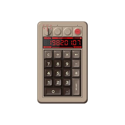 8BitDo Retro 18 Mechanical Numpad, Supports Calculator Mode, Bluetooth/2.4G/Wired Numpad for Windows and Android - C64 Edition