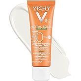 Vichy Face Sunscreen SPF 60, Capital Soleil Matte Finish, Dry Touch SPF Lotion for Face, Non-Greasy, Non-Comedogenic, No Whit