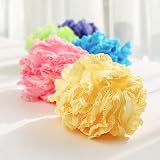Omenluck 3Pcs Bath Shower Sponge Loofah Exfoliating Balls Body Scrubber Mixed view 2