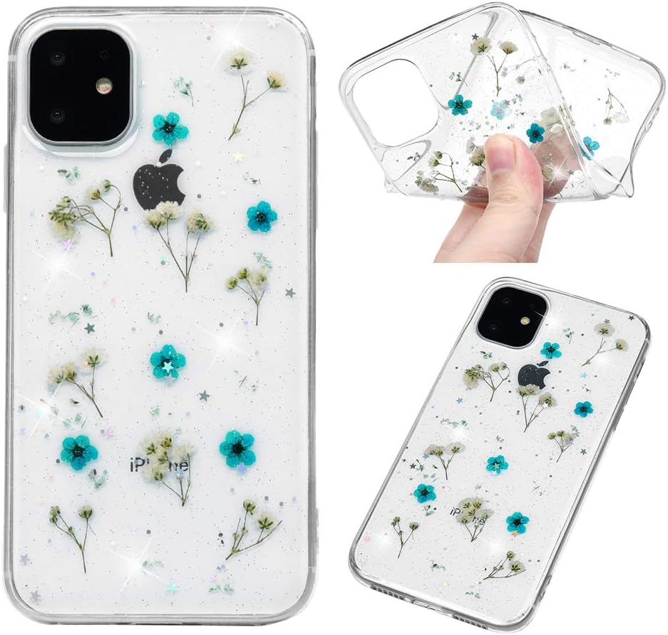 iPhone 11 Case, ZSTVIVA iPhone 11 Glossy Pattern Design Silicone Case with Flexible Slim Shockproof TPU Gel Clear Transparent Bumper Case for iPhone 11 6.1 Inch