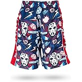 Flow Society Boys' Black Hat Trick Hockey Shorts - Boys Shorts - Gym Shorts