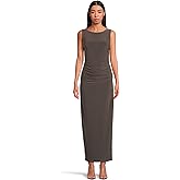 Norma Kamali Womens Sleeveless Shirred Waist Gown