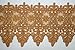 10 Colors Floral Embroidered Scalloped Venise Guipure Applique Lace Trim (Gold)