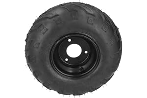 ATV Tubeless Tire, Black 145/70‑6 Wheel 6in Rim Rubber Flexible for Go Kart UTV Quad Bike 4 Wheelers