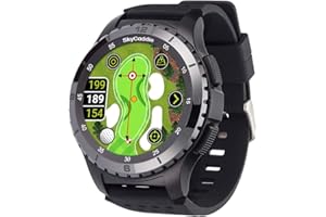 SkyCaddie LX5C Golf GPS Watch with Ceramic Bezel, Black