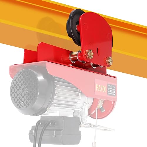 BEAMNOVA Electric Hoist Manual Trolley for 1.96-6.69 in I-Beam 1 Ton ...