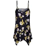 JURTEE Tank Tops for Women, Summer Handkerchief Hem