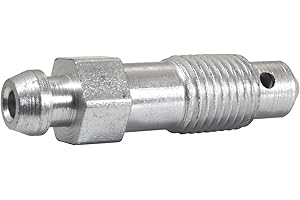 4LIFETIMELINES Stainless Steel Brake Bleeder Screws - Boost Brake System Performance - Swift Brake Fluid Bleed Release - 3/8-24, 3/8" Hex, Set of 2, Eliminate Spongy Brakes, Rust and Corrosion Proof