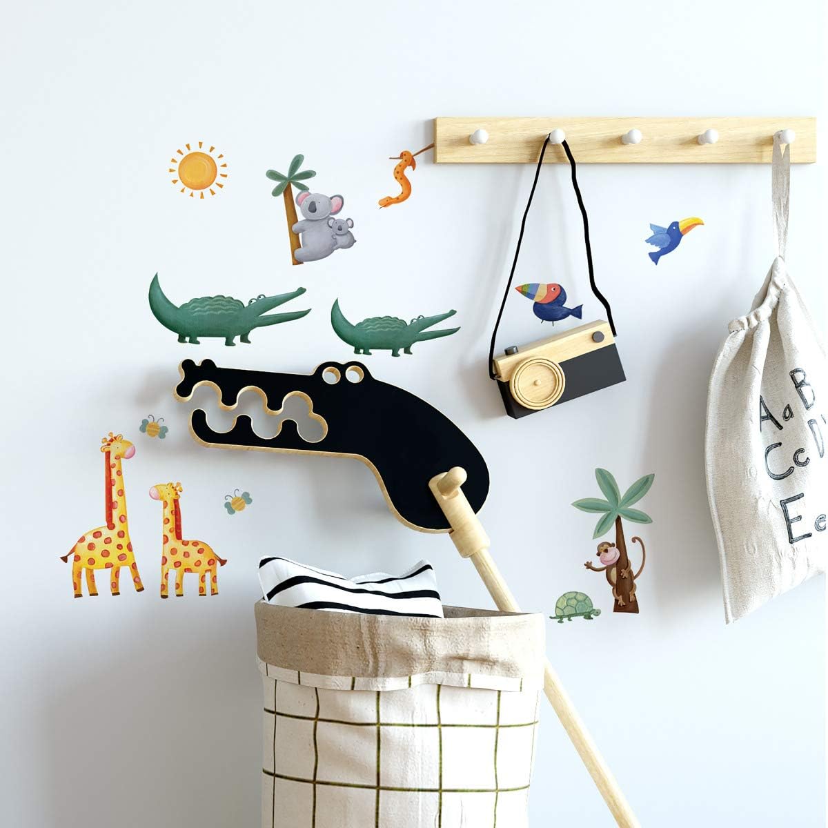RoomMates RMK1136SCS Wall Decal, Jungle Adventure Peel & Stick, Multi: Home Improvement