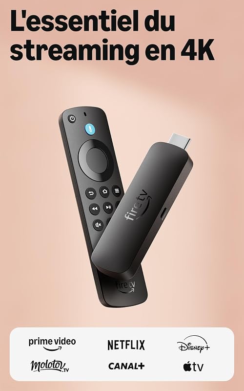 Fire TV Stick 4K Select: découvrez le streaming en 4K, regardez des centaines de milliers de films et d'épisodes TV, et trouvez vos séries plus rapidement avec Alexa+