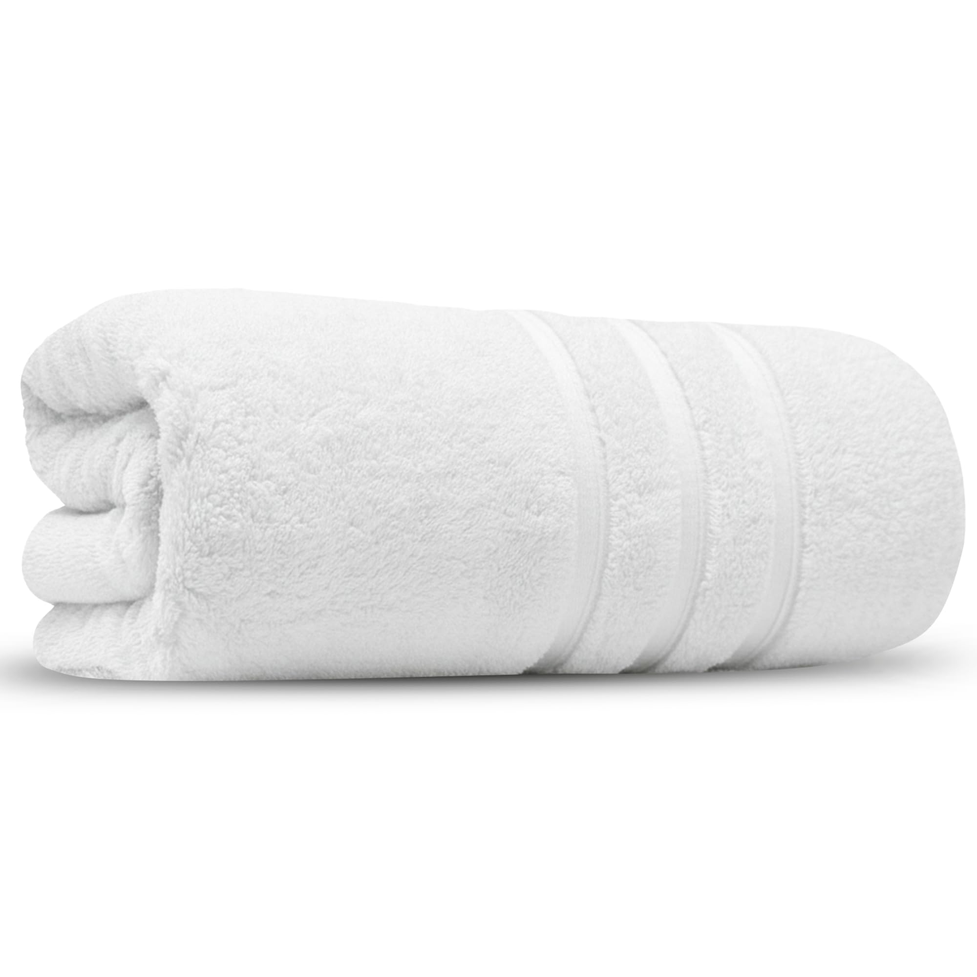 Luxury Bath Sheets Zero Twist Cotton 600 GSM (90 x140cm) Thick & Plush Hotel Quality Large Pool Spa & Hotel Bathroom Bath Towels | Pack Of 1 Snow White