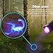 Ulako UV365nm White Light LED Adjustable Focus Flashlight for Counterfeit Detection Document Verification Photography Bodily Fluid Identification