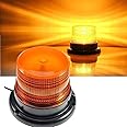 LED Strobe Light, Big Ant Amber 48 LED Warning Lights Safety Flashing Strobe Lights with Magnetic for Most Vehicle Trucks Cars, Law Enforcement Emergency Hazard Beacon Caution Warning Snow Plow