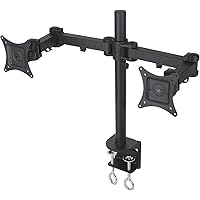 Tyke Supply Dual LCD Monitor Stand Desk clamp Holds up to 24" LCD Monitors