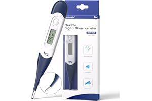 femometer Oral Thermometer for Adults and Kids, Fast Accurate Oral, Underarm & Rectal Digital Thermometer with Flexible Tip, Navy Blue