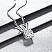 J.Rosée Necklaces, Heart Necklace 925 Sterling Silver 3A Cubic Zirconia Pendant Necklace, 18