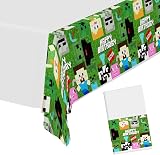 OSDUE Pixel Game Theme Tablecloth 130x220 cm Disposable Birthday Cover view 9