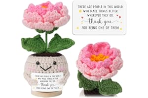 HEXMOZ Christmas Friend Gifts for Women – Thank You & Appreciation Gifts for Boss, Nurse, Coworker, Teacher - Birthday Gift Ideas for Best Friend Female - Handmade Collectible Peony Doll Décor