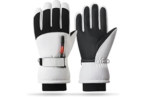 DUFFOBAN Snow Gloves, Ski Gloves for Cold Weather Winter Gloves Mittens for Men Women, Warm Waterproof Anti-Slip Touchscreen for Skiing Snowboarding Outdoor Activities
