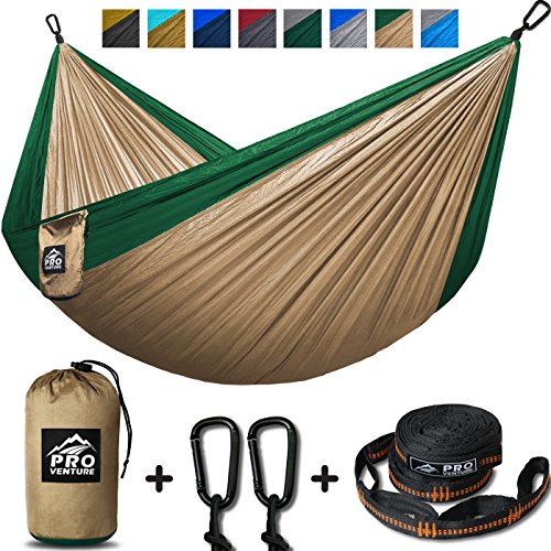 Double Camping Hammock – XL Hammocks, FREE Premium Straps & Carabiners – Lightwe ...