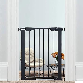 black metal baby gate