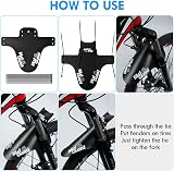 Ainiv 2 Pack Mountain Bike Fenders Front Rear Mudguards 26-29 inch view 2