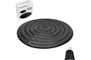 XAJERTER 𝐔𝐩𝐠𝐫𝐚𝐝𝐞𝐝 4-6Ft (48-72In) Inflatable Round Hot Tub Cover for Coleman salu-spas Intex Spa, Thermal Insulated and No Leakage Winter Pool Cover Outdoor Rain-Proof & Snow-Proof Lid Replacement