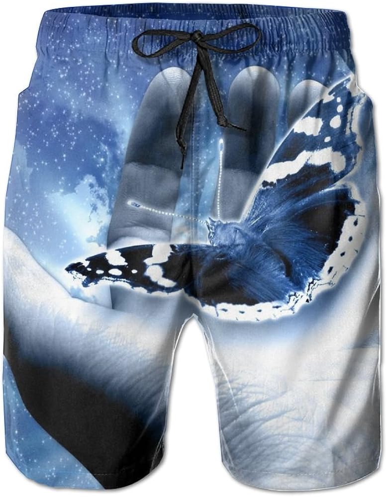 jean short swim trunks