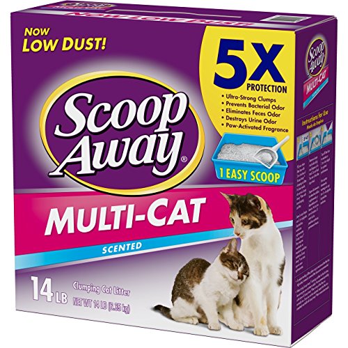 Scoop Away Multi-Cat, Scented Cat Litter, 14 Pounds