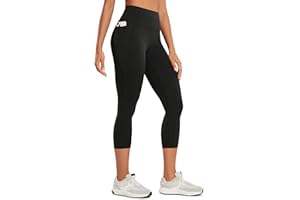 CRZ YOGA Butterluxe Workout Capri Leggings Pockets 21" - High Waisted Gym Athletic Womens Crop Yoga