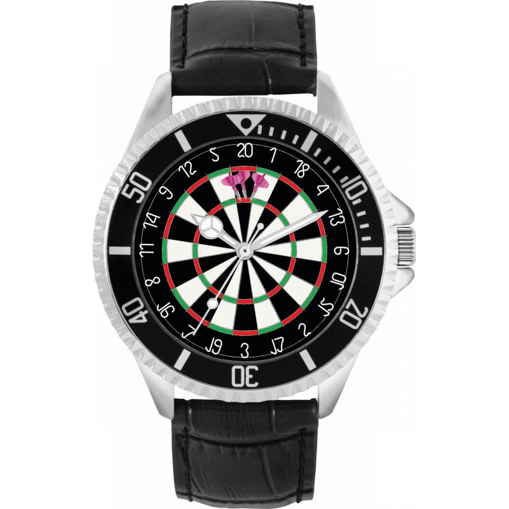 Toff London Mens Pink Dartboard 180 Watch