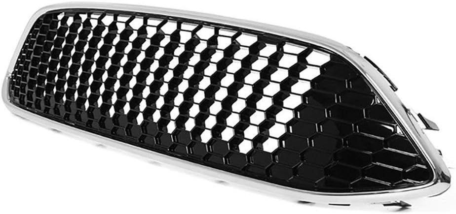 LSYBB Car Front Bumper Honeycomb Mesh Centre Grill Panel Grille Grill Fit for Ford for Focus Mk3 St Line 2015 2016 2017,Silver