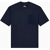 Armani Exchange Mens Flocked Logo Pocket Tee